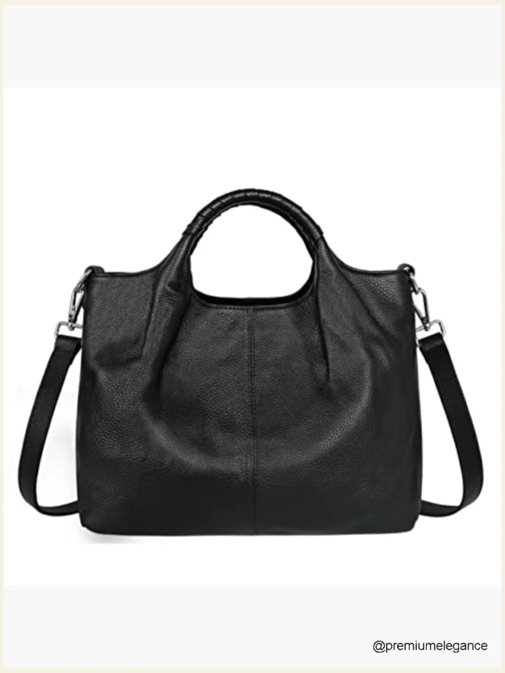 Genuine Leather Top Handle Satchel Crossbody Bag Tote